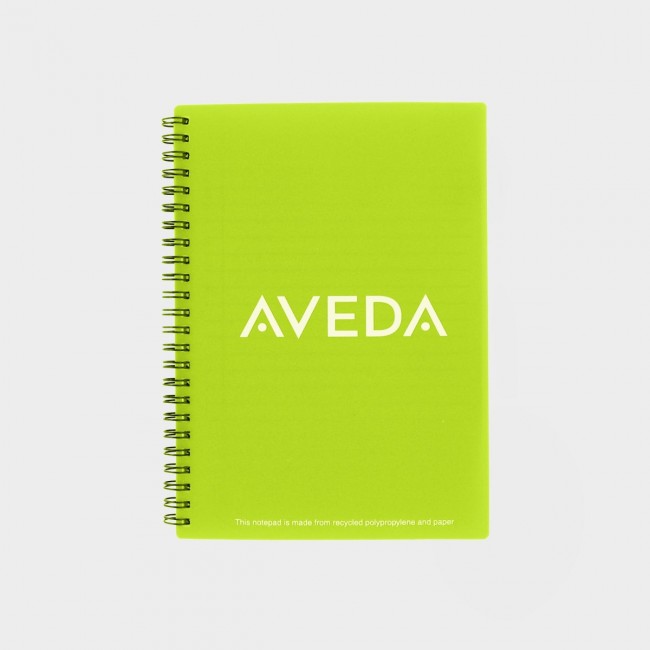 Promotional Green & Good A5 Polypropylene Wire Notebooks - Recycled - Image 6