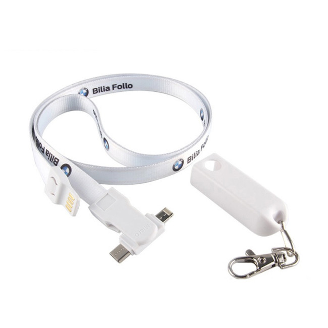 Promotional 3-in-1 Charging Cable Lanyard