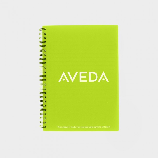 Promotional Green & Good A5 Polypropylene Wire Notebooks - Recycled - Image 5