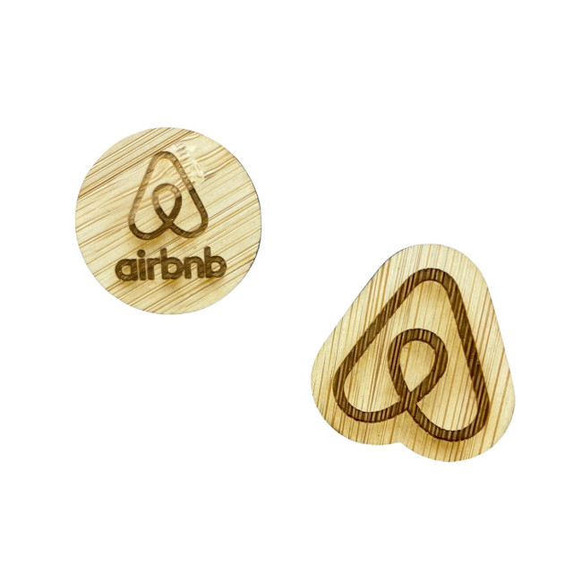 Promotional Bamboo Badge