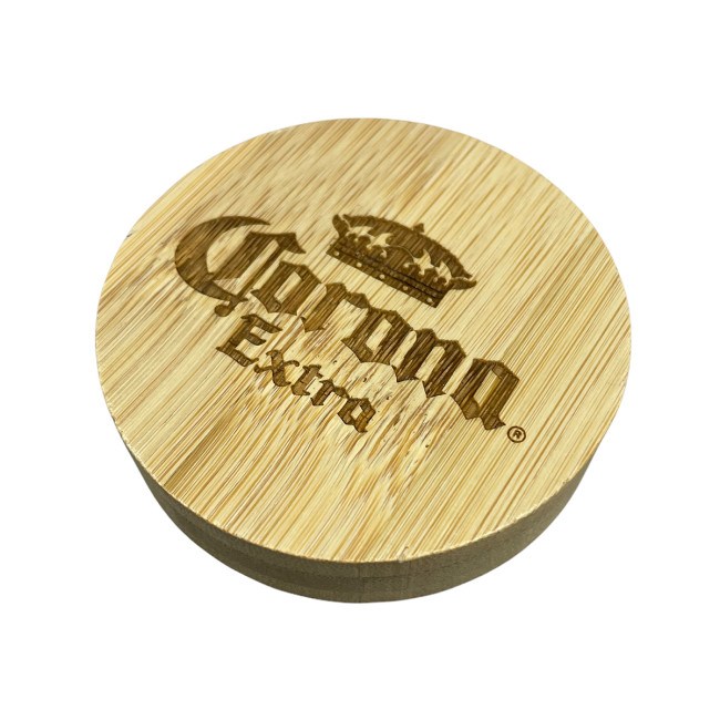 Promotional Bamboo Bottle Opener with Fridge Magnet