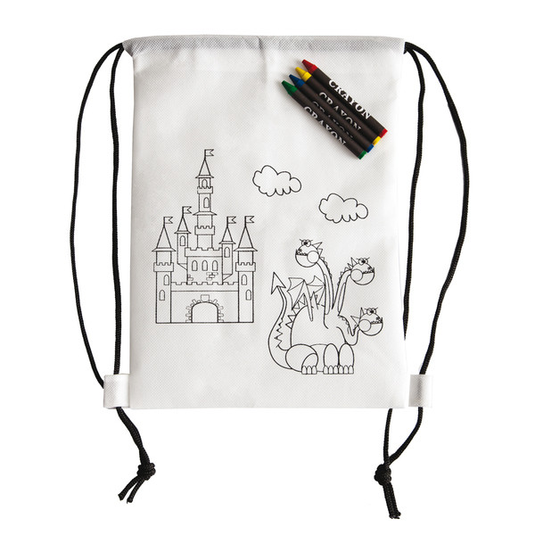 Promotional Colouring Drawstring Bag