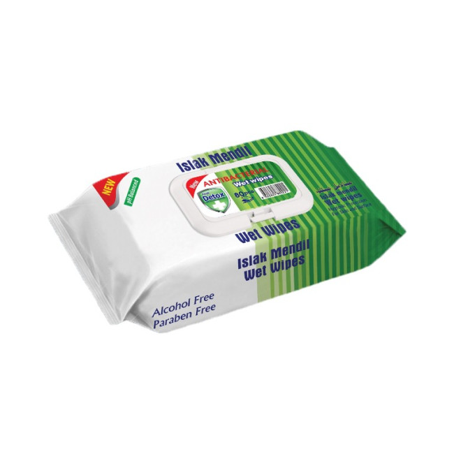 Promotional Detox Antibacterial Wipes - 80 Pack