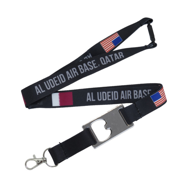 Promotional Dye Sublimation Lanyard with Bottle Opener