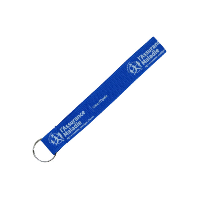 Promotional Flat Ribbed Wrist Lanyards