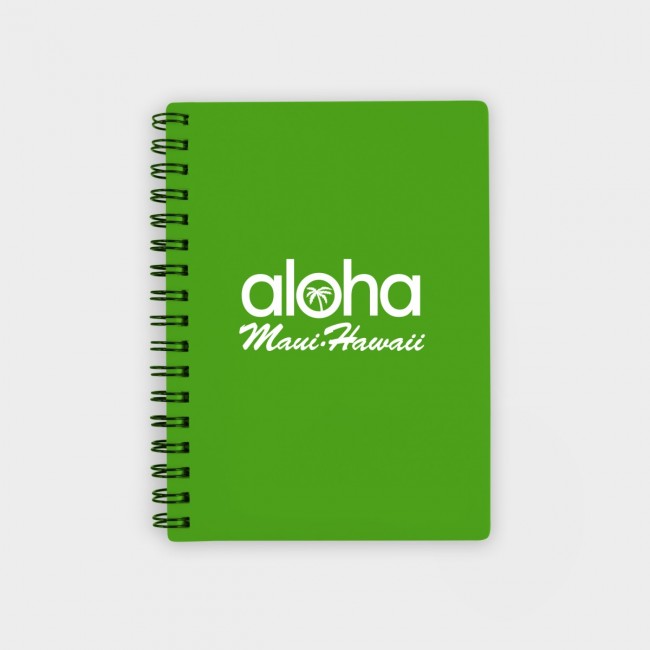 Promotional Green & Good A6 Polypropylene Wire Notebooks - Recycled - Image 2