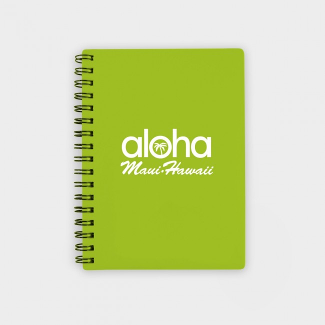 Promotional Green & Good A6 Polypropylene Wire Notebooks - Recycled - Image 4