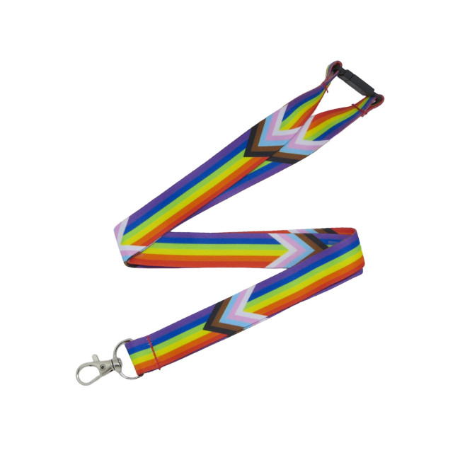 Promotional Pride RPET Stock Lanyard