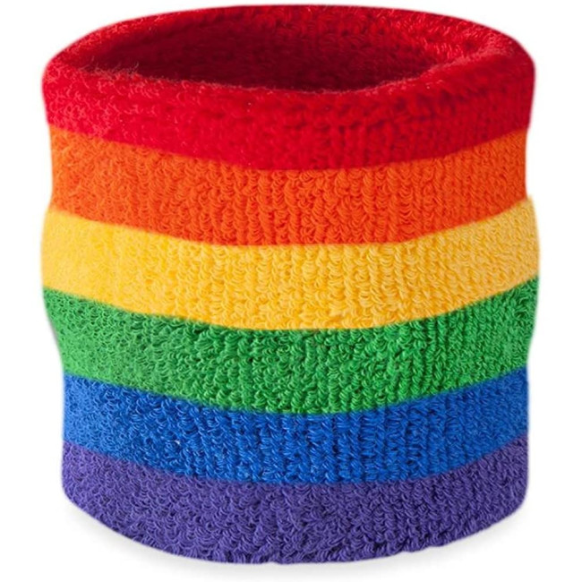 Promotional Rainbow Wrist Sweatband