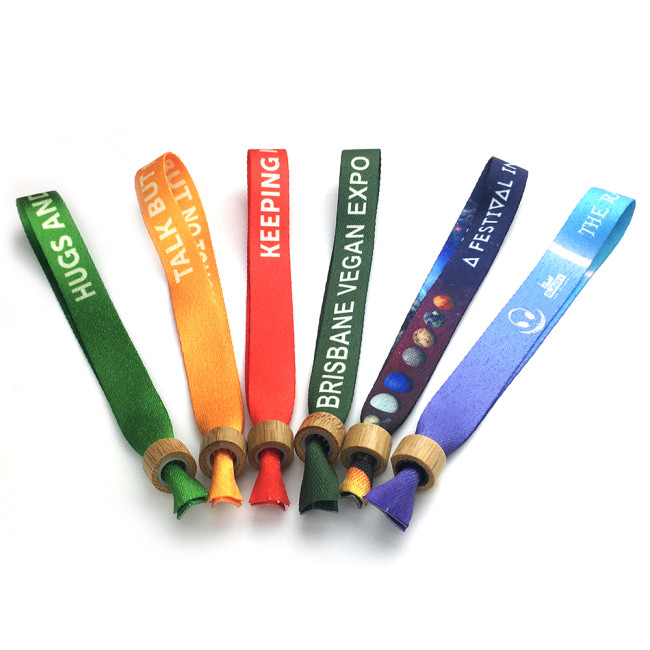 Promotional RPET Fabric Event Wristbands - Image 2