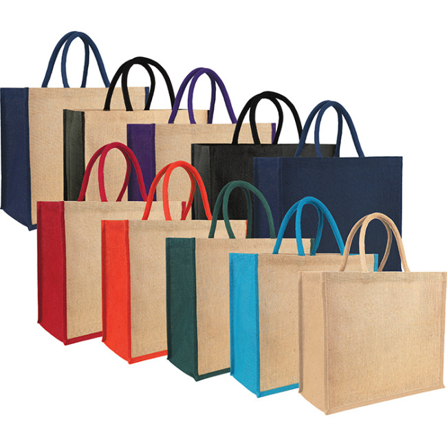 Promotional Yalding Eco Jute Shopper Tote Coloured