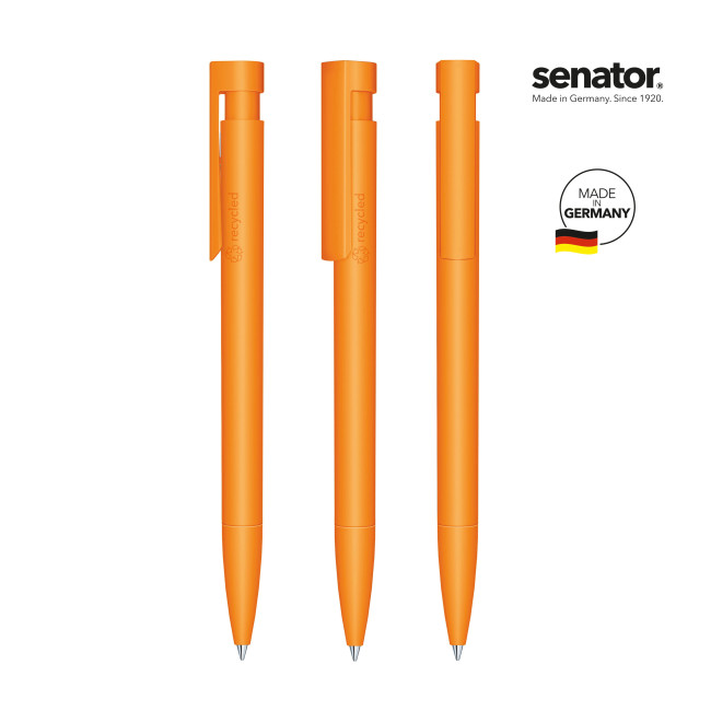 Promotional Senator Liberty Matt Recycled Push  Ball Pen - Image 3