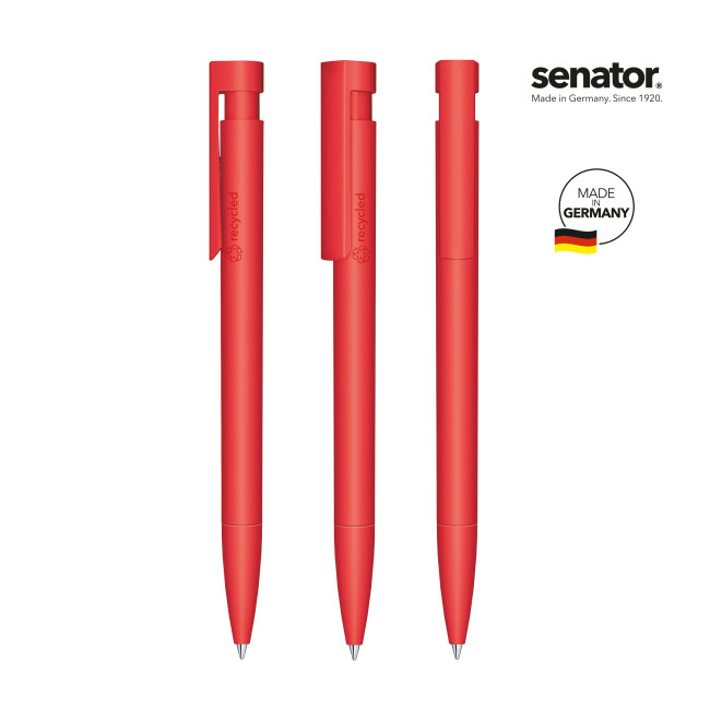 Promotional Senator Liberty Matt Recycled Push  Ball Pen - Image 4