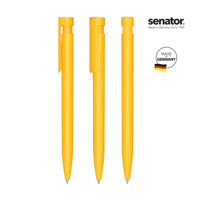 Promotional Senator Liberty Matt Recycled Push  Ball Pen - Image 9