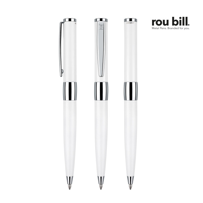 Promotional Rou Bill Image White Line Twist Ball Pen