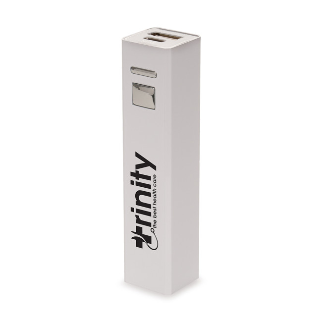 Promotional White USB-C Cuboid Power Bank