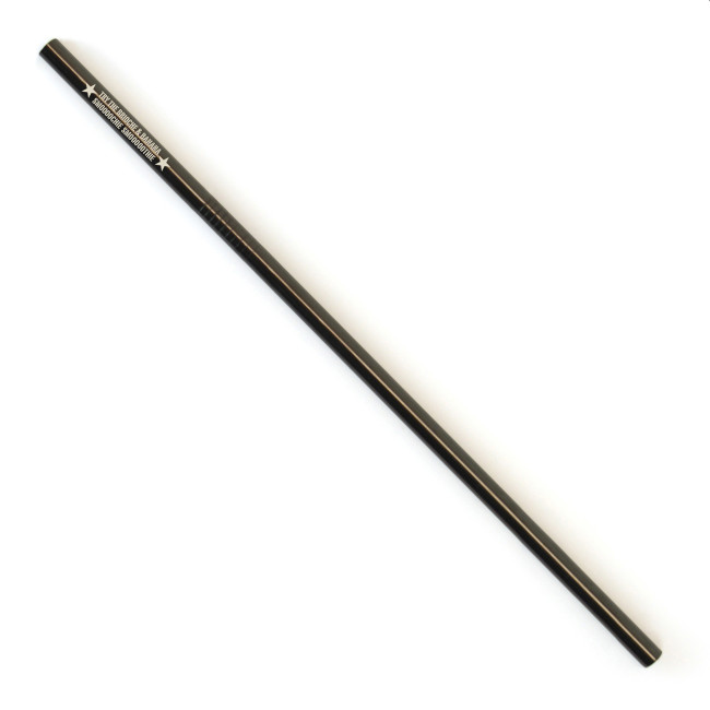 Promotional UK Stock Metal Straw Black