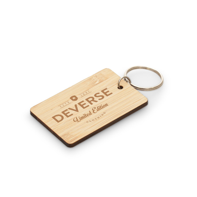 Promotional Rectangle Wood Keyrng