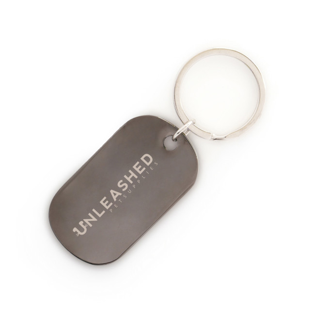 Promotional Metal Dog Tag Keyring - Image 2