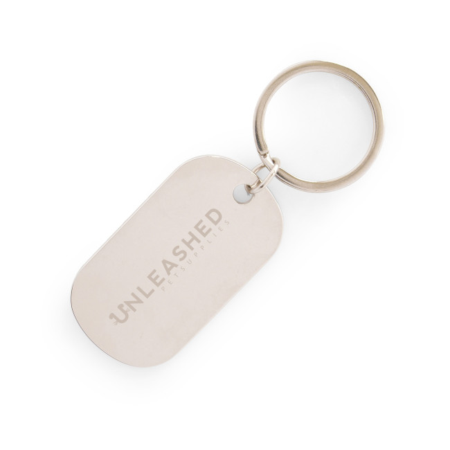 Promotional Metal Dog Tag Keyring - Image 1