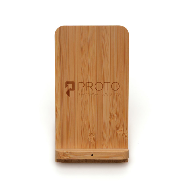 Promotional Wireless Bamboo Phone Stand