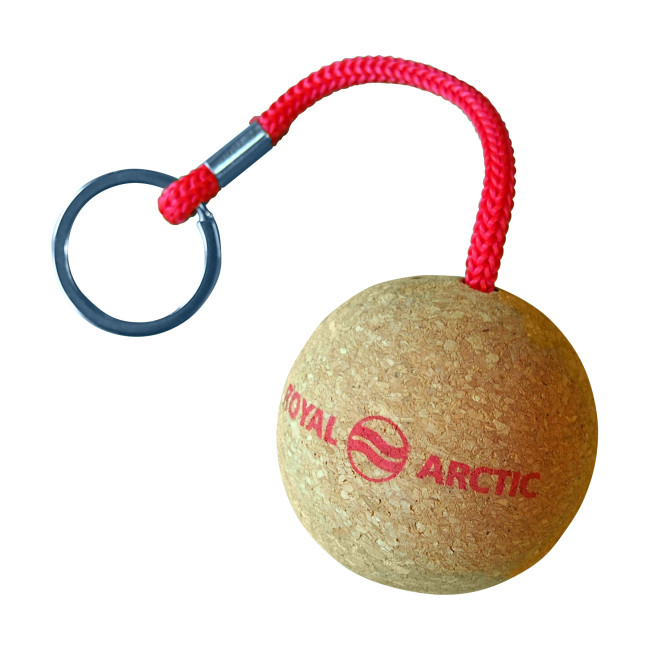 Promotional Floating Cork Keyring Round