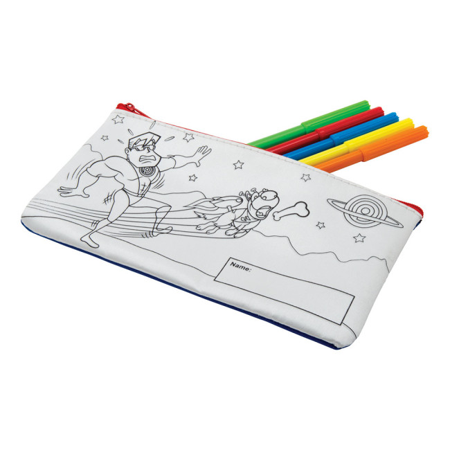 Promotional Colour-In Pencil Case - Image 4