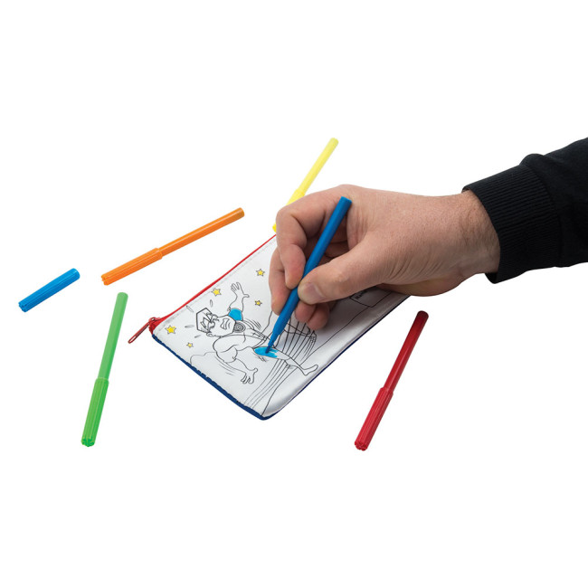 Promotional Colour-In Pencil Case - Image 3