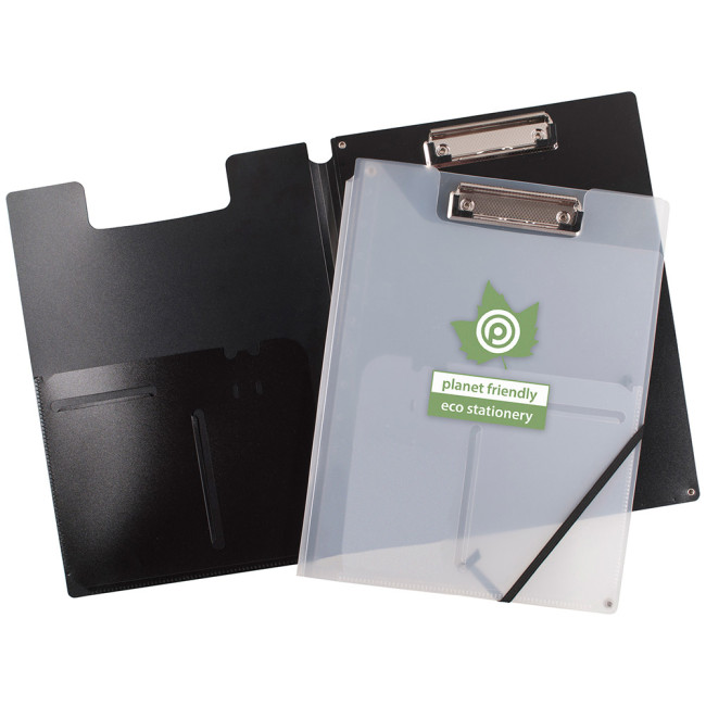 Promotional Eco-Eco A4 50% Recycled Clipboard Folder - Image 3