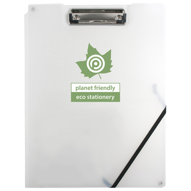 Promotional Eco-Eco A4 50% Recycled Clipboard Folder - Image 2