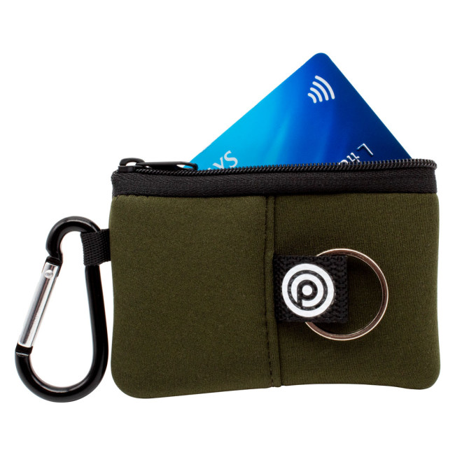 Promotional Neoprene Wallet with Carabiner - Image 2