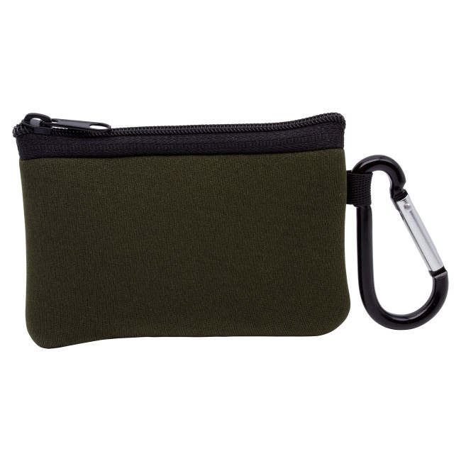 Promotional Neoprene Wallet with Carabiner - Image 4