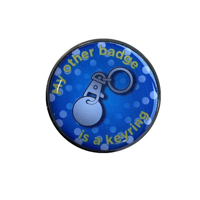 Promotional Round Pin Badge with Full Colour Printed Decal - Image 1