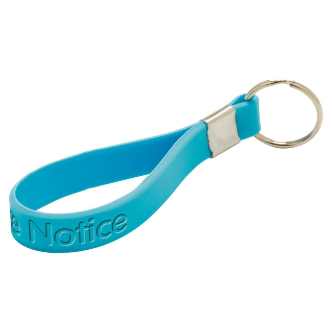 Promotional Recessed Silicone Loop Keyring - Image 2