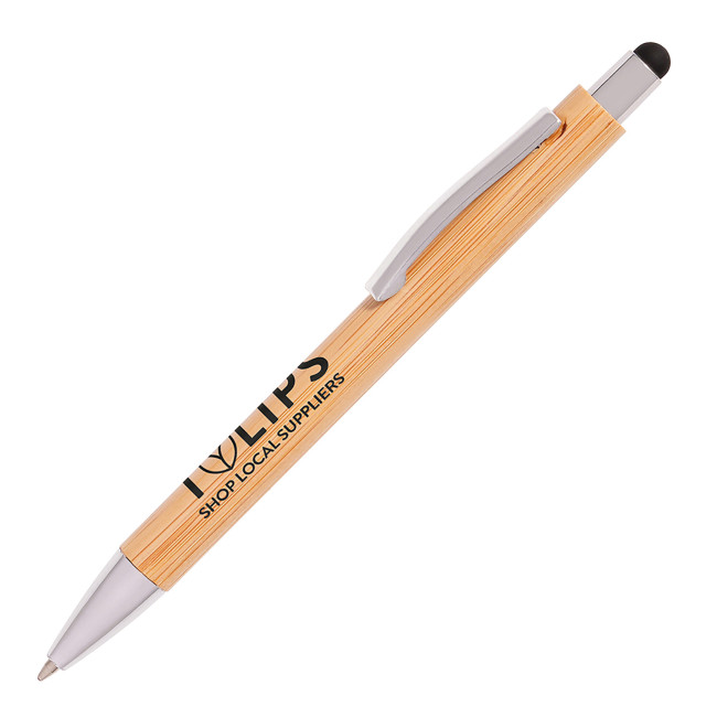 Promotional Travis Bamboo Stylus Ball Pen