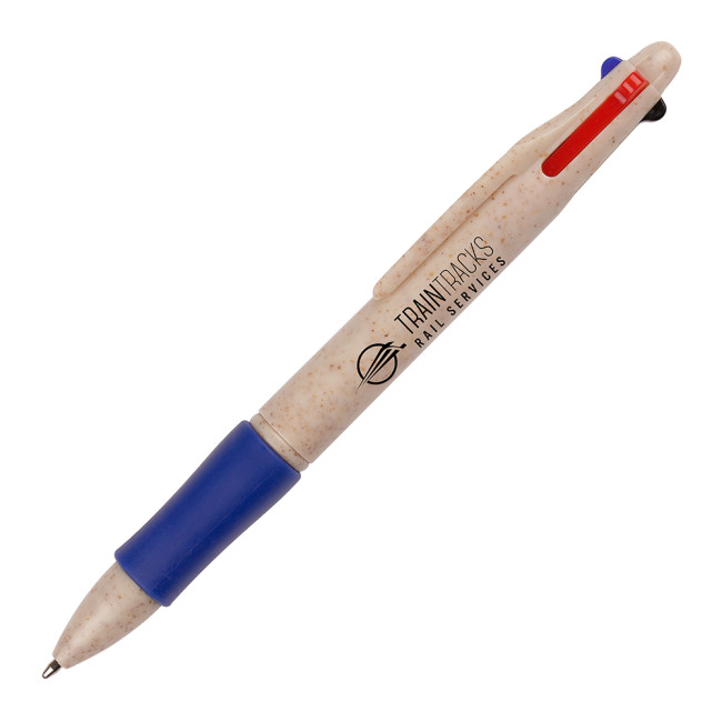 Promotional Wheat Quad 4 Colour Ball Pen - Image 3