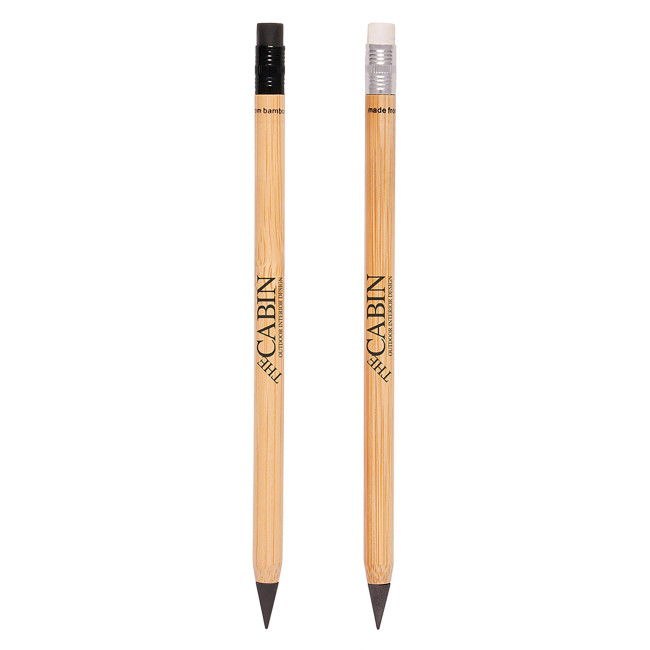 Promotional Eternity Bamboo Pencil with Eraser - Image 3