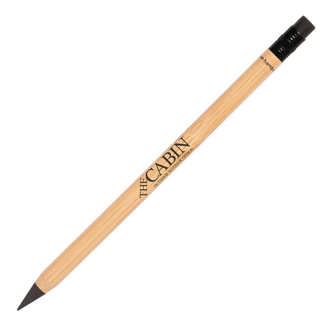 Promotional Eternity Bamboo Pencil with Eraser - Image 2