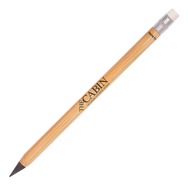 Promotional Eternity Bamboo Pencil with Eraser - Image 1