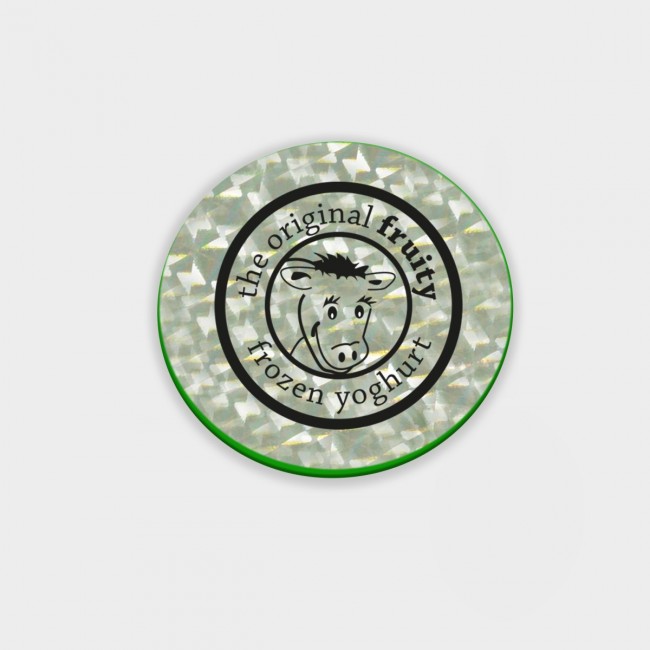 Promotional Green & Good Bike Spoke Reflector 70mm Round - Recycled - Image 4