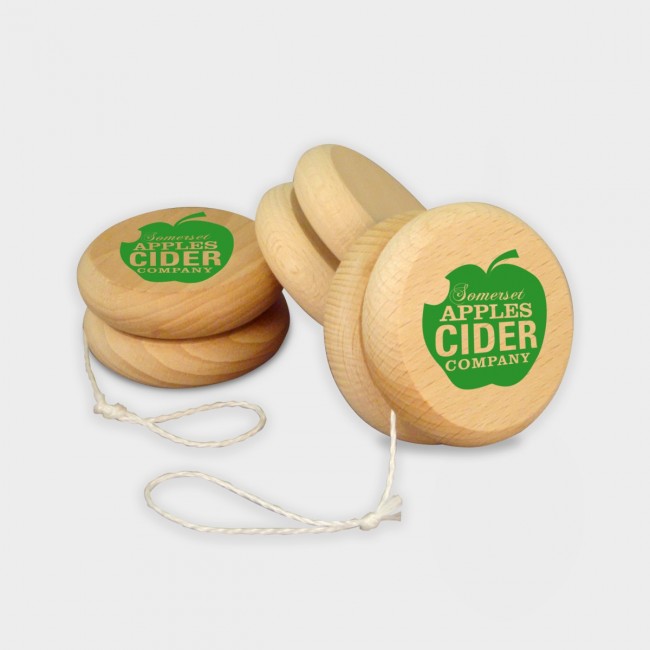 Promotional Green & Good Wooden Yoyo - Sustainable Wood - Image 2