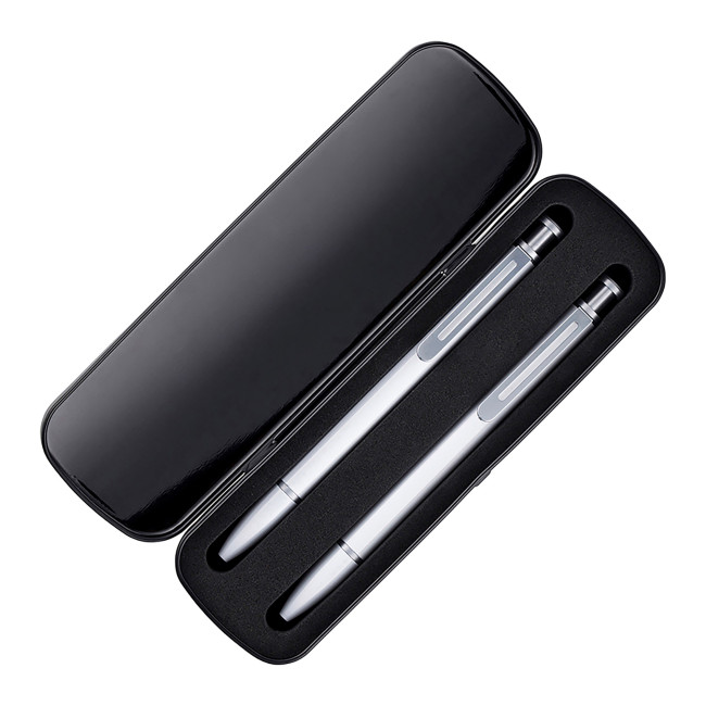 Promotional Metal Box for 2 pens - Image 1