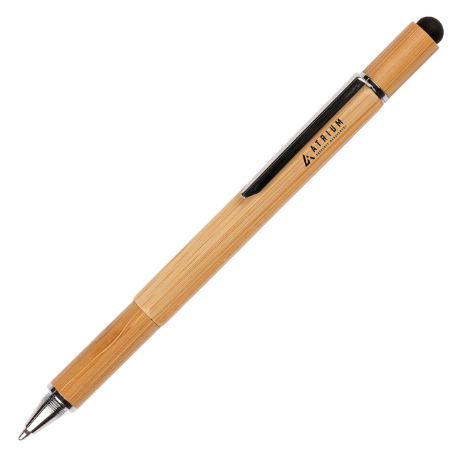 Promotional Systemo Bamboo 6 in 1 Multi Function Ball Pen