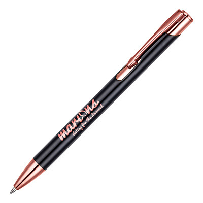 Promotional Beck Rose Gold Ball Pen - Image 2