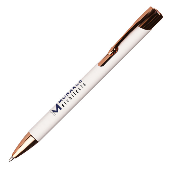 Promotional Beck Rose Gold Ball Pen - Image 4