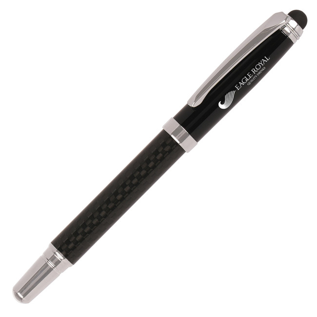 Promotional Carbon Fibre Capped Roller Ball Pen