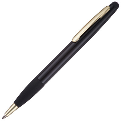 Promotional Elance Soft Stylus - Gold Trim