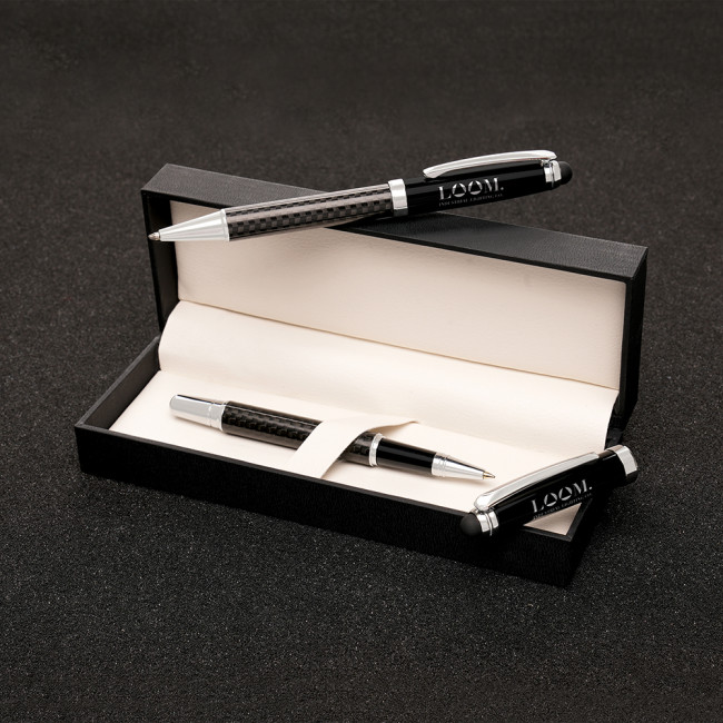 Promotional Carbon Fibre Pen Set