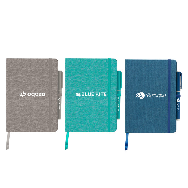 Promotional A5 RPET Fabric Notebook & Eco Pen