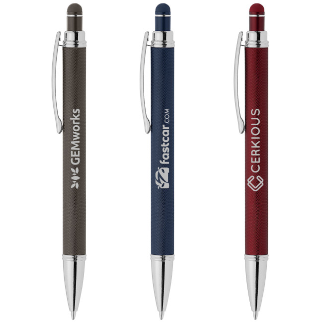 Promotional Phoenix Micro Knurl Stylus Pen